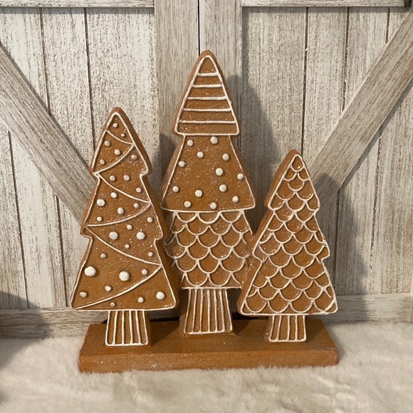 Gingerbread Trees Tabletop Decor - Picture 1 of 10